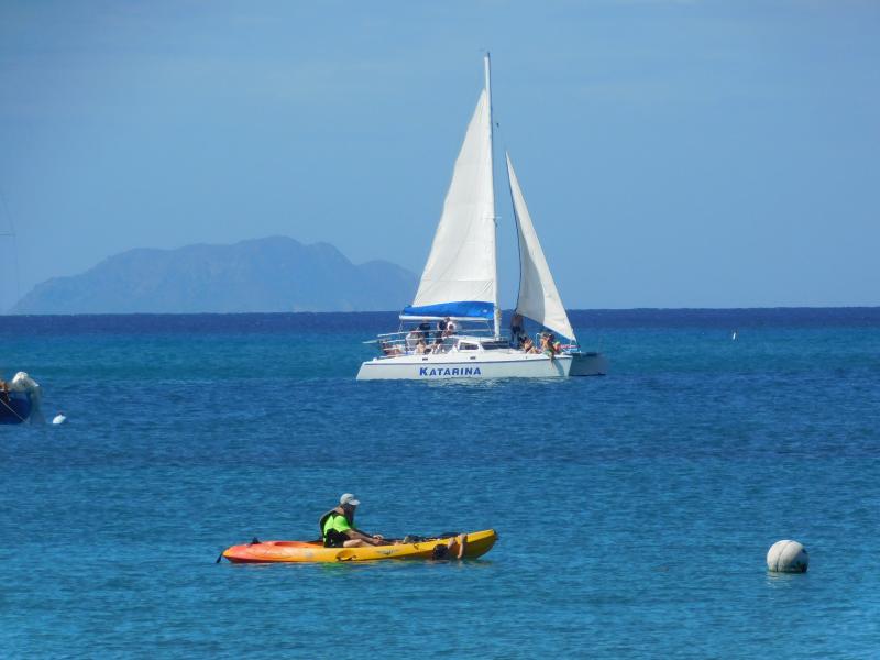 catamaran rides at your condo beach - rincon penthouse condos